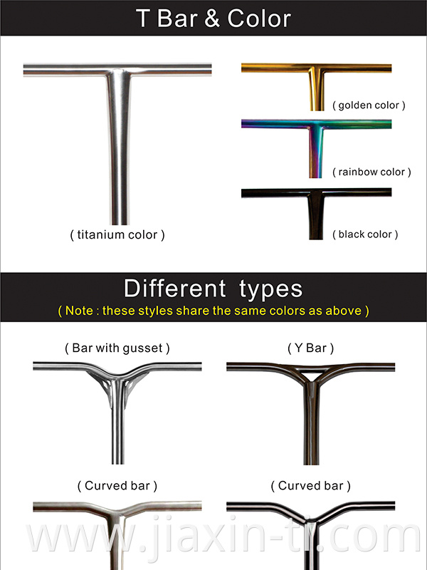 Titanium scooter bar